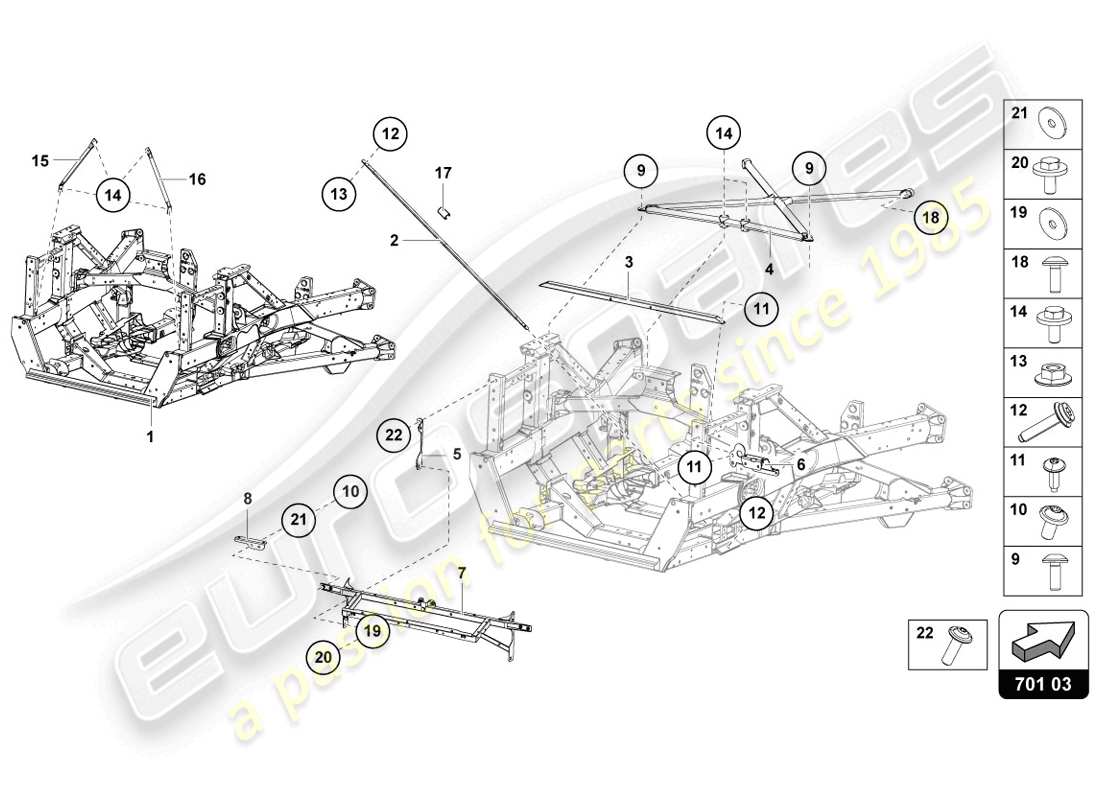 lamborghini lp720-4 coupe 50 (2014) trim frame rear part part diagram