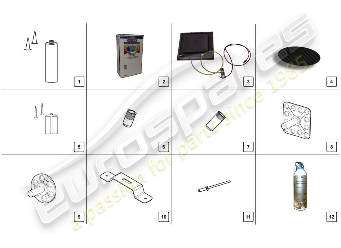 lamborghini lp720-4 coupe 50 (2014) repair set part diagram