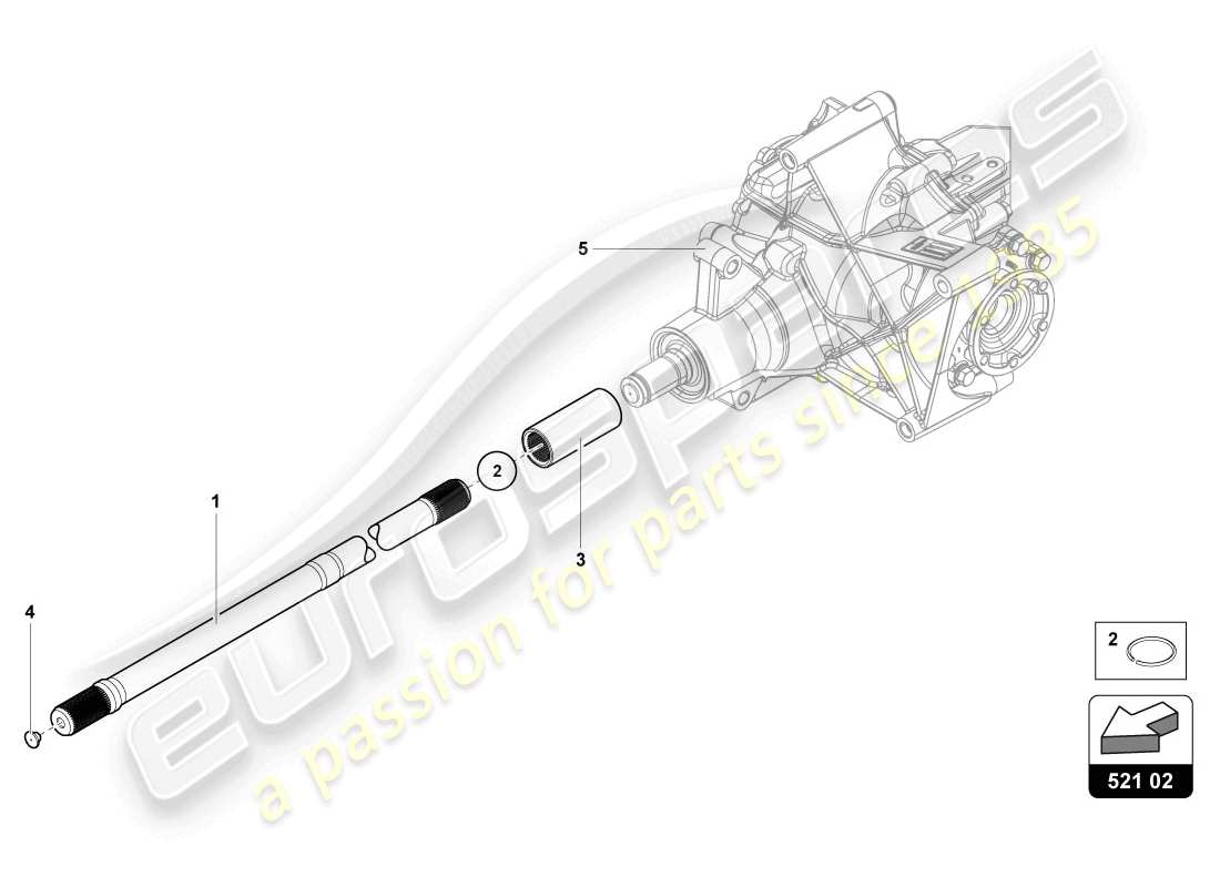 lamborghini lp720-4 coupe 50 (2014) input shaft part diagram