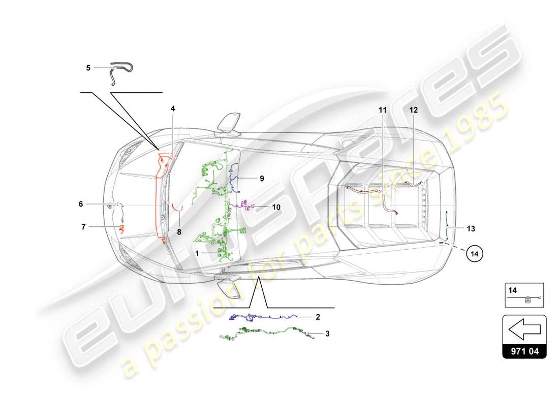 lamborghini lp610-4 coupe (2015) wiring part diagram