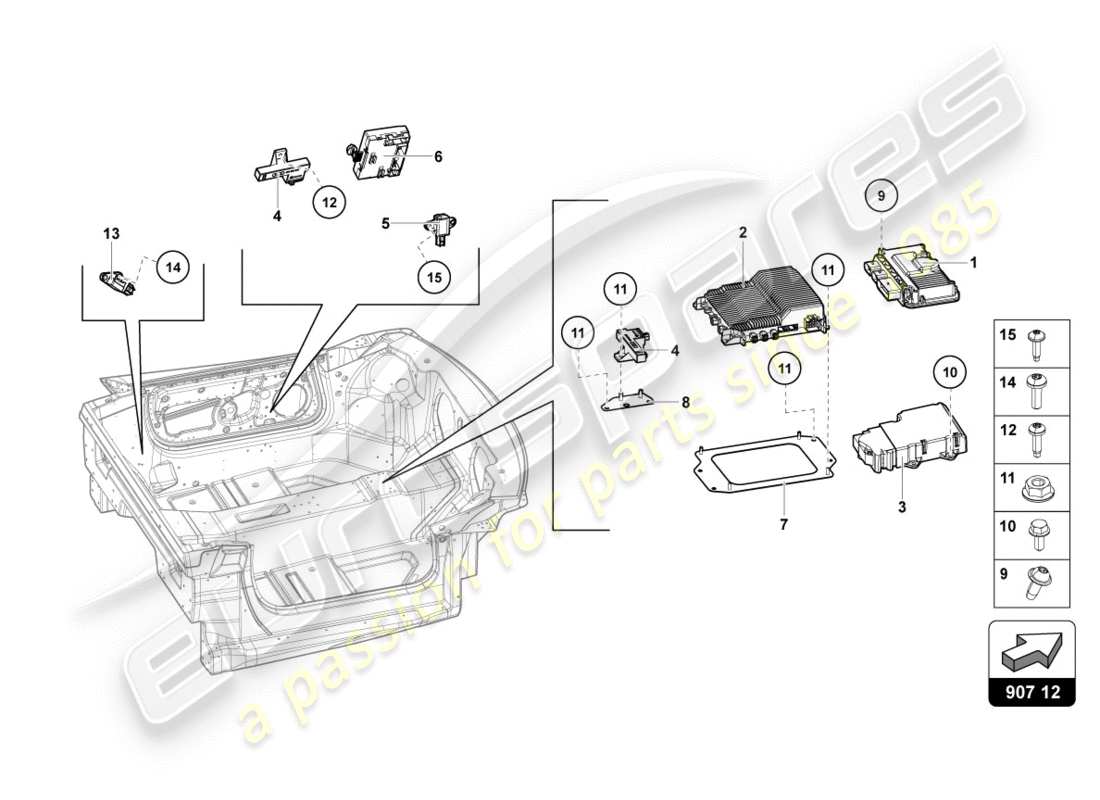 lamborghini centenario coupe (2017) electrics part diagram