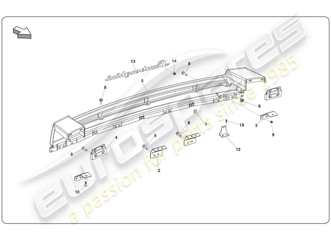 lamborghini super trofeo (2009-2014) body part diagram