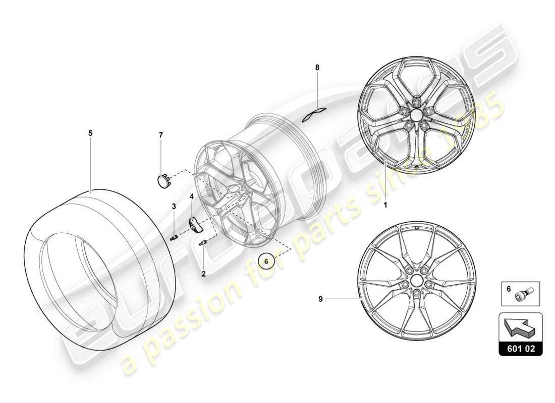 lamborghini lp700-4 roadster (2017) wheels/tyres rear part diagram