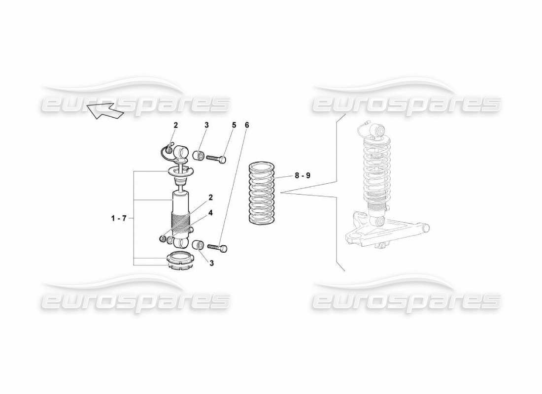 lamborghini murcielago lp670 front suspension parts diagram