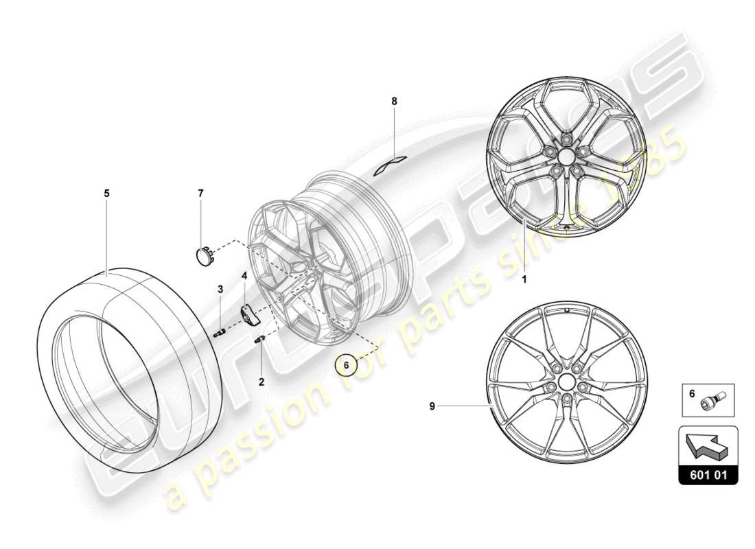 lamborghini lp700-4 roadster (2015) wheels/tyres front part diagram