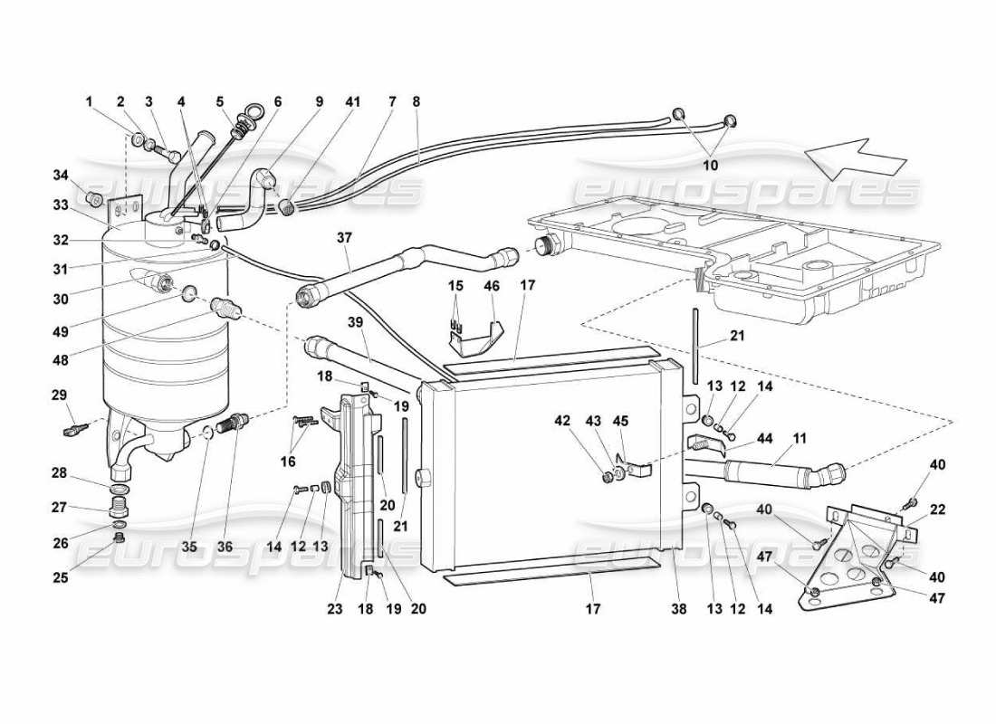 part diagram containing part number n10510304