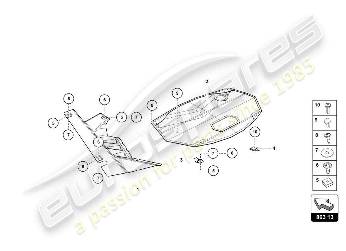 lamborghini lp750-4 sv coupe (2016) cover part diagram