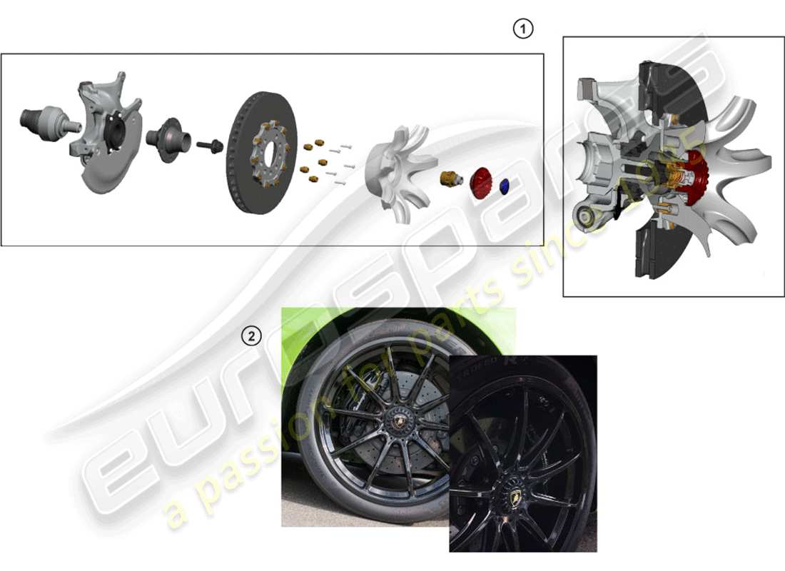 lamborghini huracan lp580-2 spyder (accessories) installation kit part diagram