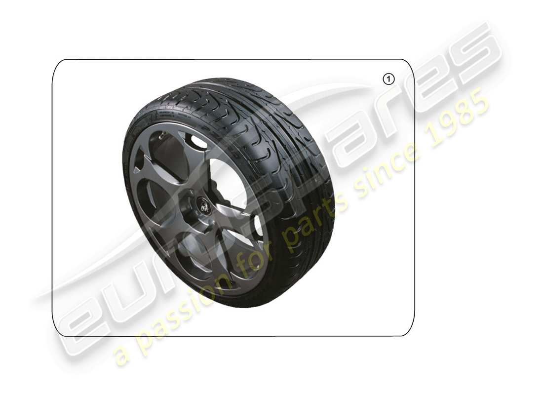 lamborghini huracan lp580-2 spyder (accessories) tyres part diagram