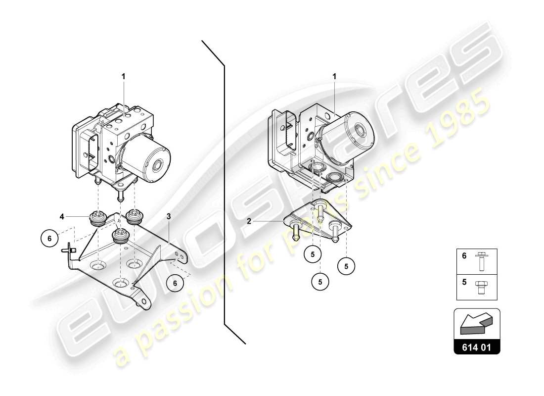 lamborghini lp720-4 coupe 50 (2014) abs unit with control unit part diagram