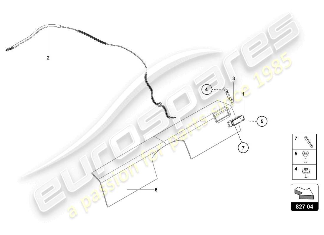 lamborghini lp720-4 coupe 50 (2014) release lever part diagram