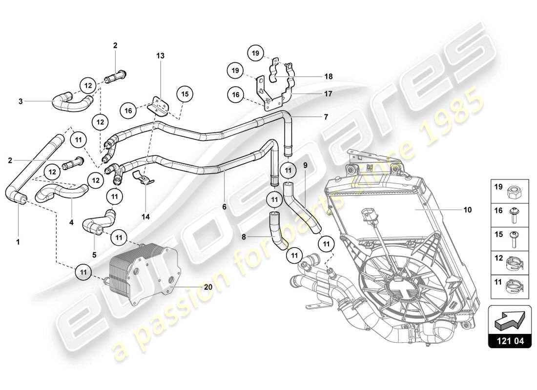 lamborghini lp720-4 coupe 50 (2014) cooling system part diagram