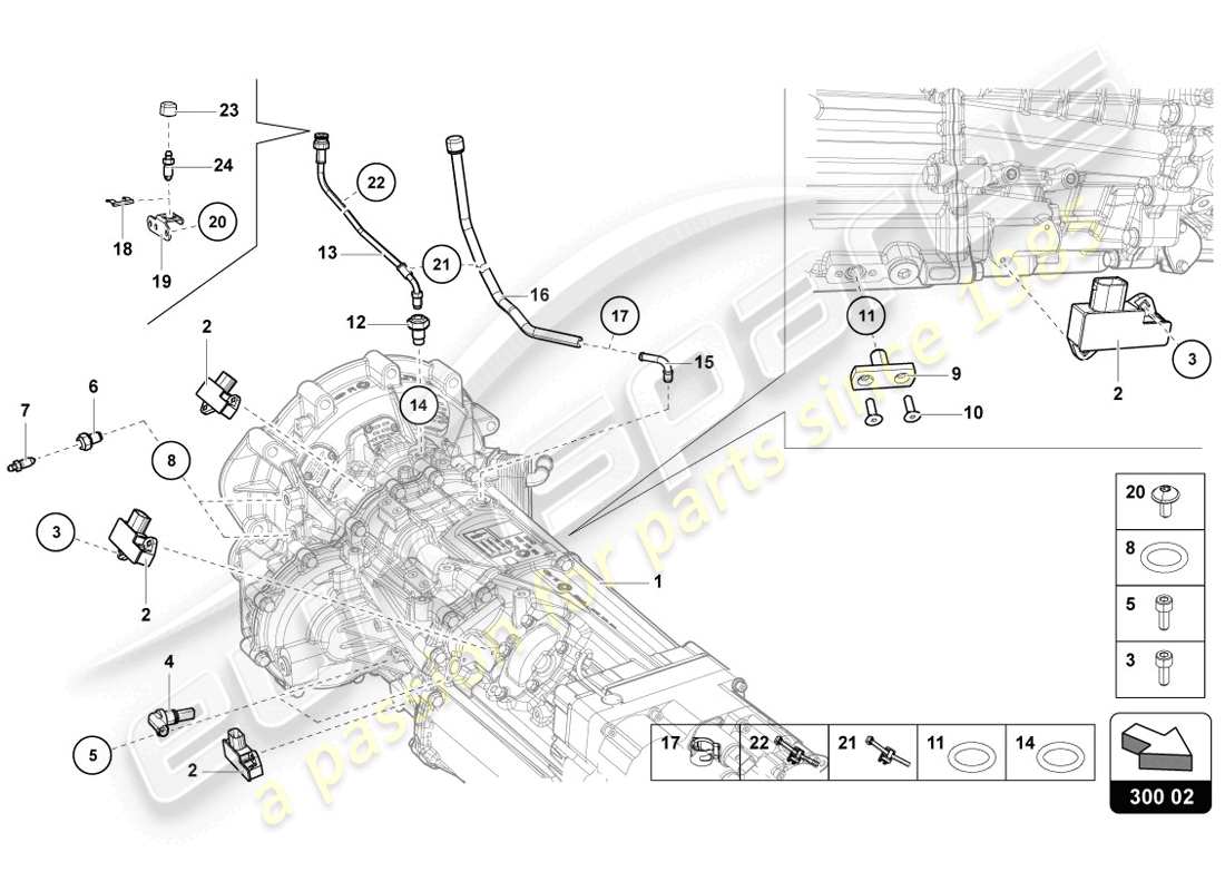 lamborghini lp720-4 coupe 50 (2014) sensors part diagram