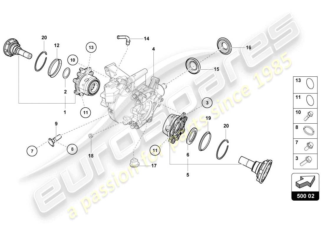 lamborghini lp720-4 coupe 50 (2014) housing for differential part diagram