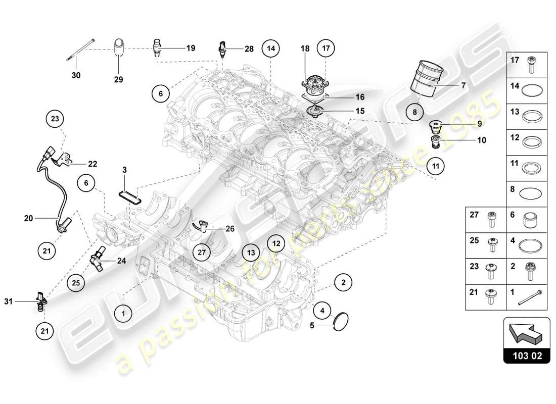 part diagram containing part number 07l919561b