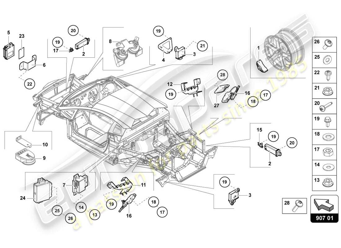 lamborghini lp720-4 coupe 50 (2014) electrics part diagram