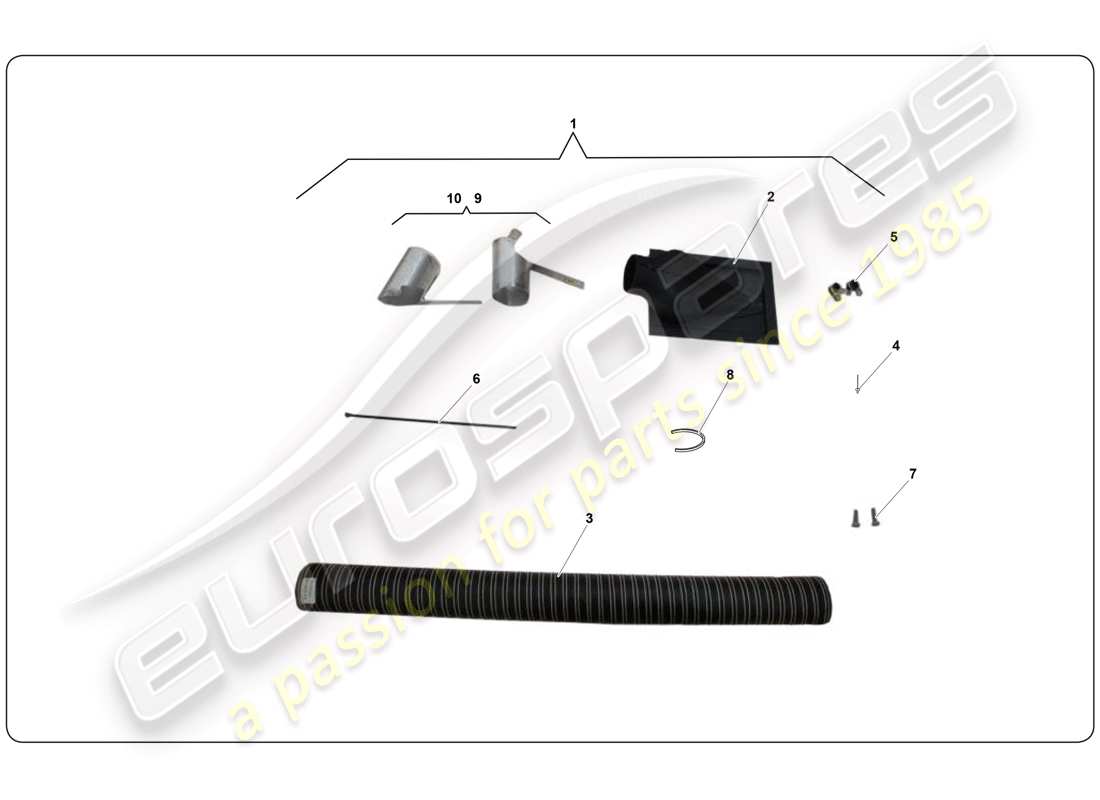 lamborghini super trofeo (2009-2014) kit naka part diagram