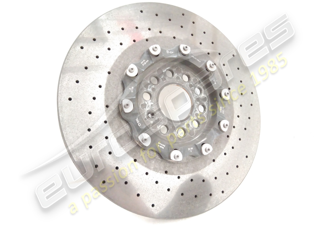 used lamborghini front r h ceramic brake disc (vented). part number 470615302g (2)