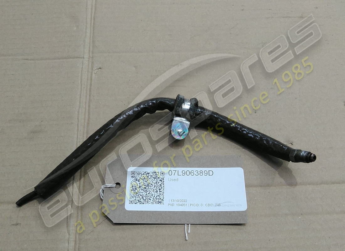 USED Lamborghini TUBE . PART NUMBER 07L906389D (1)