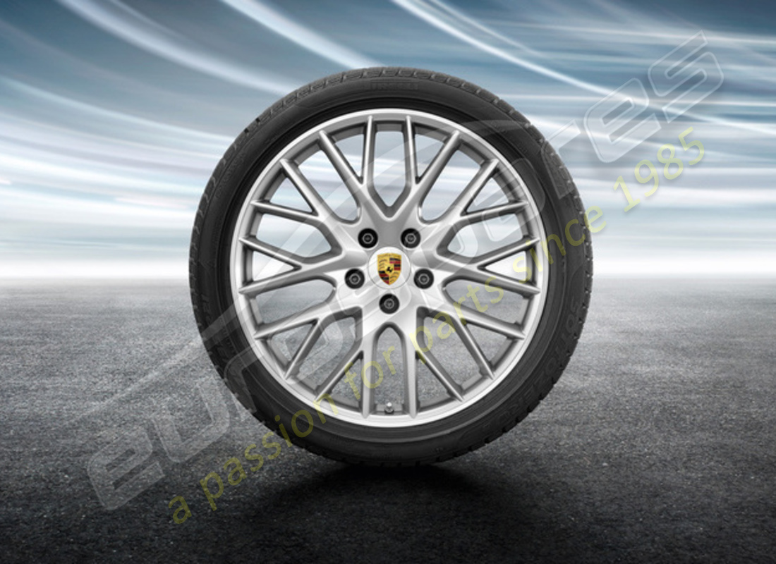 new porsche 21-inch panamera sportdesign winter wheel and tyre set. part number 971044600e (1)