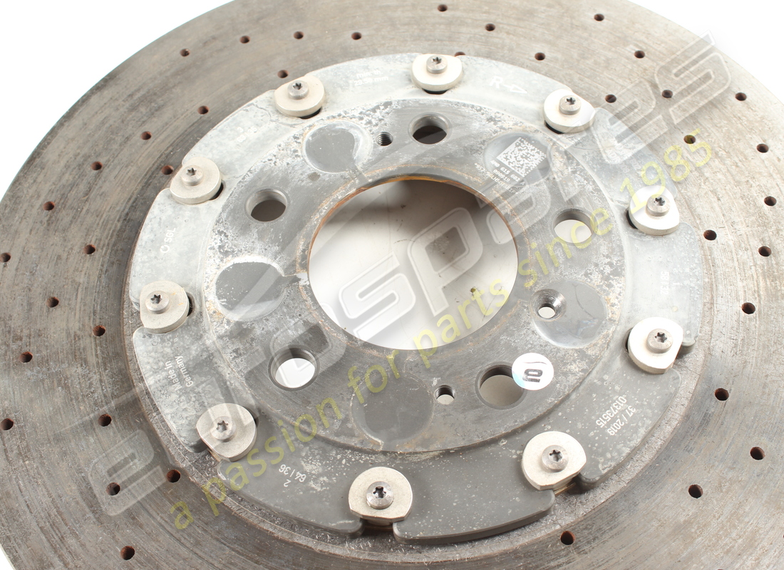 used lamborghini right rear brake disc. part number 4m0615602a (3)