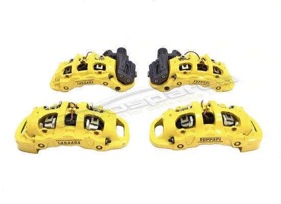 used ferrari yellow calipers set (4 pcs) part number 309264000