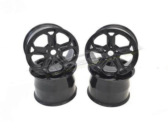 new (other) lamborghini murcielago hercules wheels set in black part number lwhe045