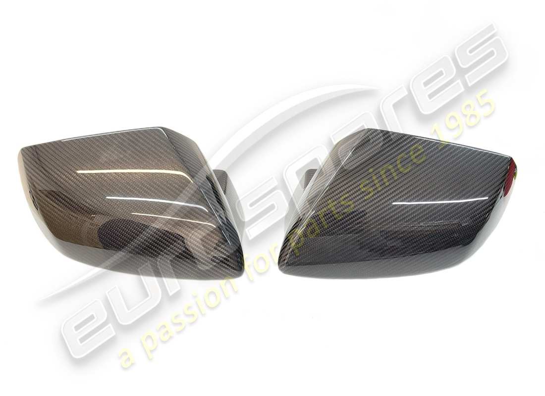 new lamborghini shiny carbon mirror cap kit + screws. part number 4t0898820j (2)