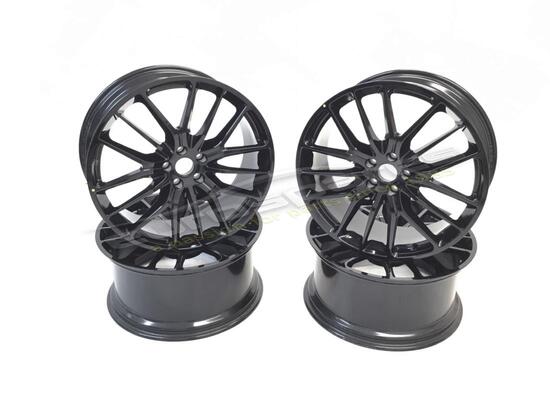 new maserati 21' titano wheels set gloss black part number 980156251/c