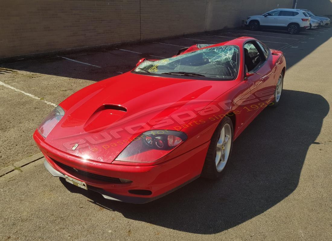 ferrari 550 maranello being prepared for dismantling at eurospares