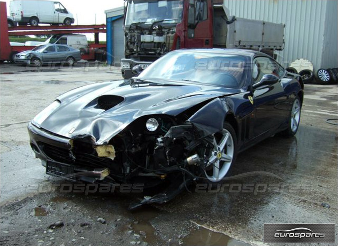 ferrari 575m maranello with 7,475 kilometers, being prepared for dismantling #3