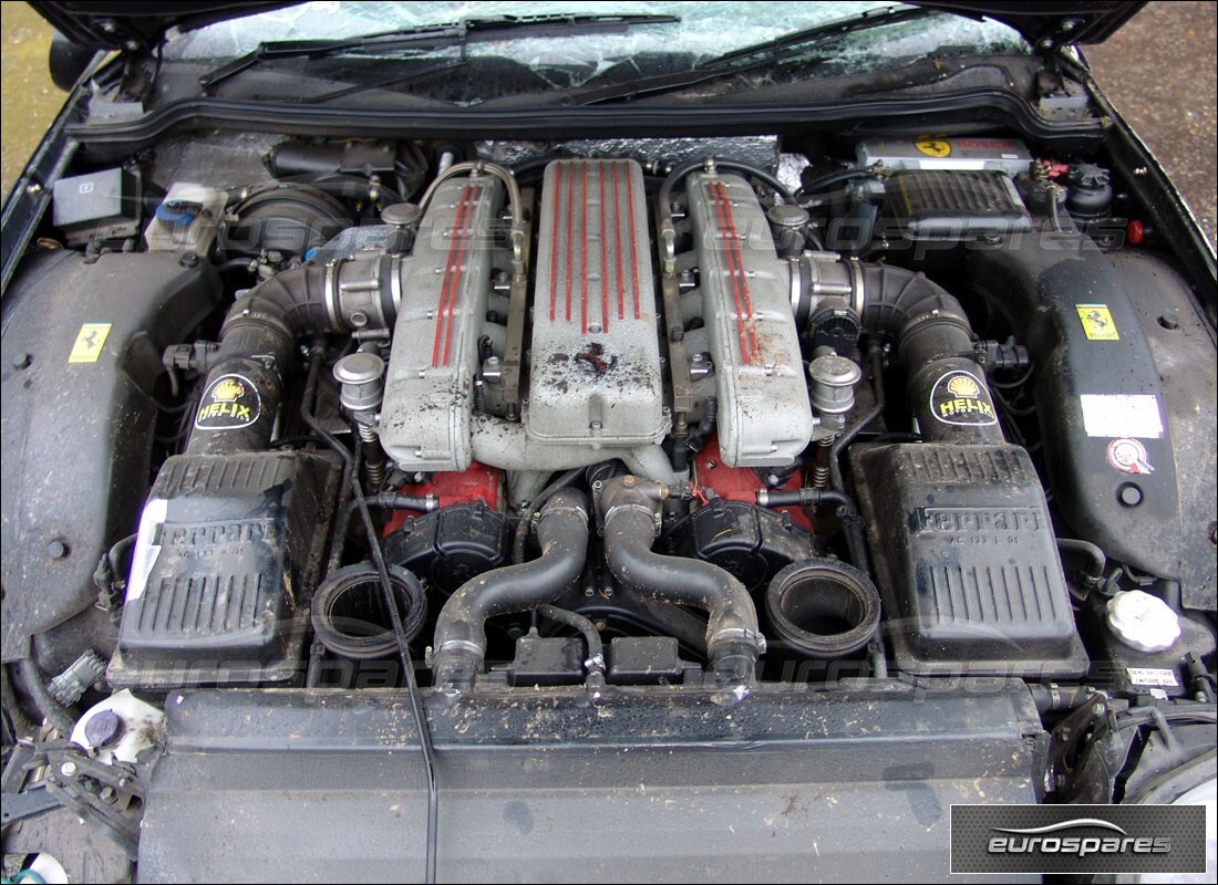 ferrari 575m maranello with 38,000 miles, being prepared for dismantling #7