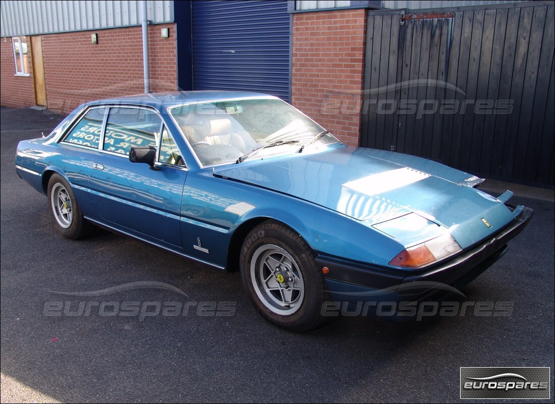 ferrari 400 gt (mechanical) being prepared for dismantling at eurospares