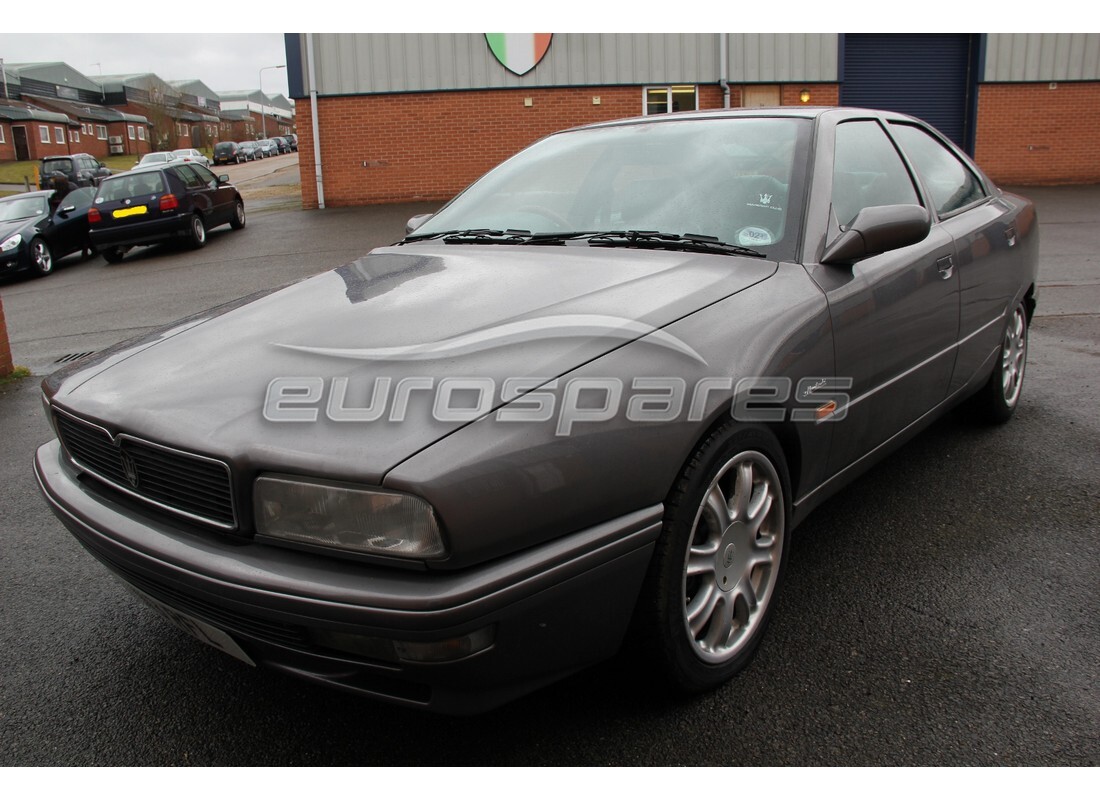 maserati qtp. 3.2 v8 (1999) being prepared for dismantling at eurospares