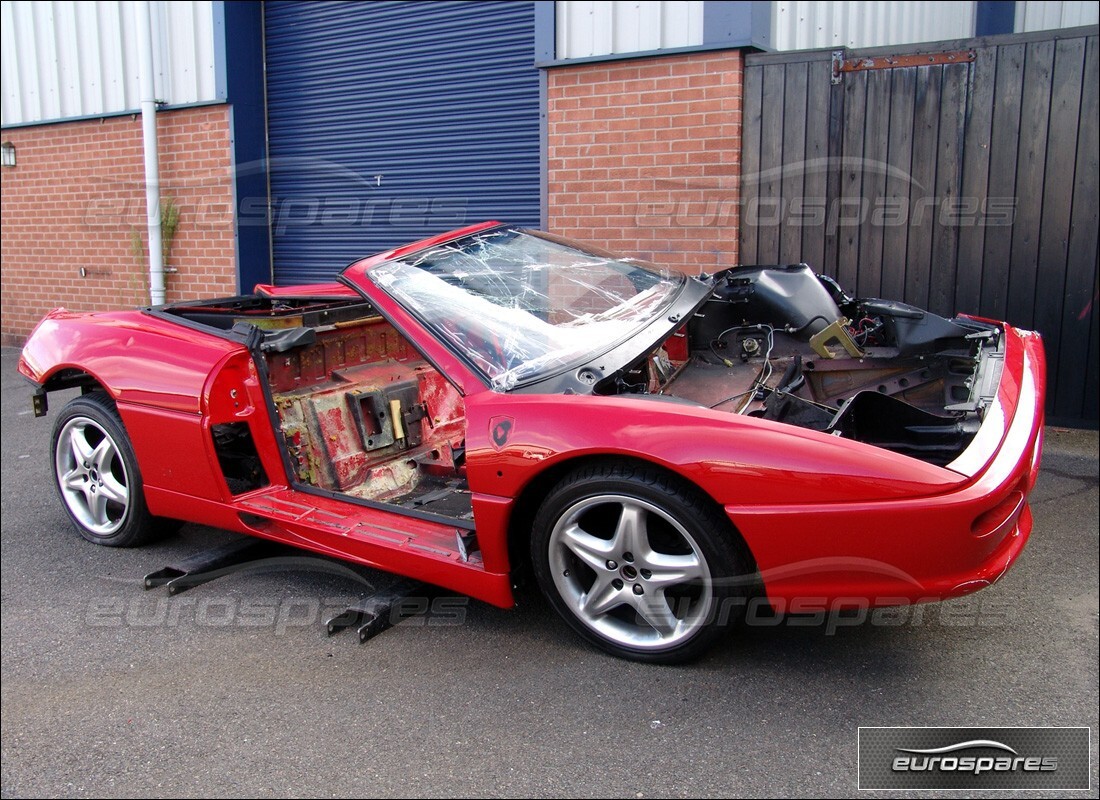 ferrari 355 (2.7 motronic) being prepared for dismantling at eurospares