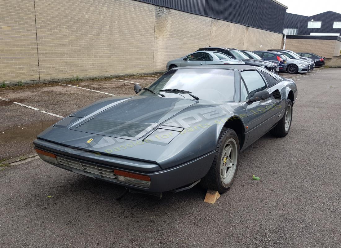 ferrari 328 (1985) being prepared for dismantling at eurospares