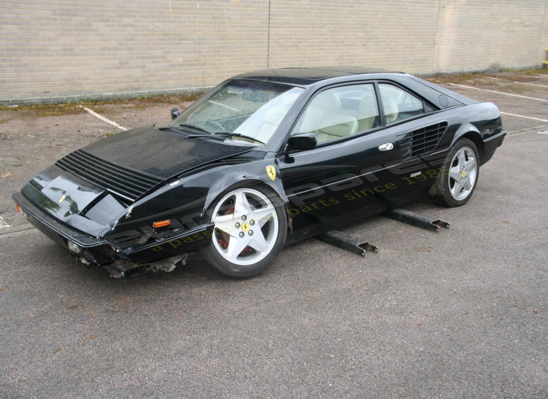 ferrari mondial 3.0 qv (1984) being prepared for dismantling at eurospares