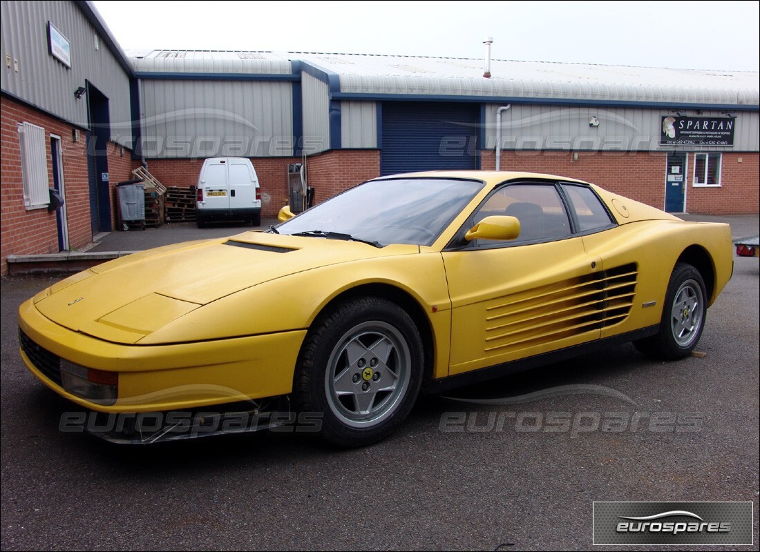 ferrari testarossa (1990) with 18,000 kilometers, being prepared for dismantling #1