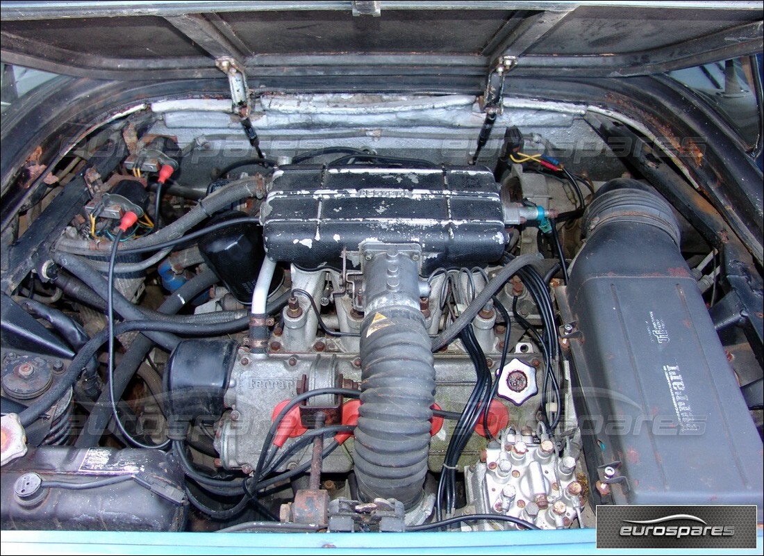 ferrari mondial 3.0 qv (1984) with 64,000 miles, being prepared for dismantling #7