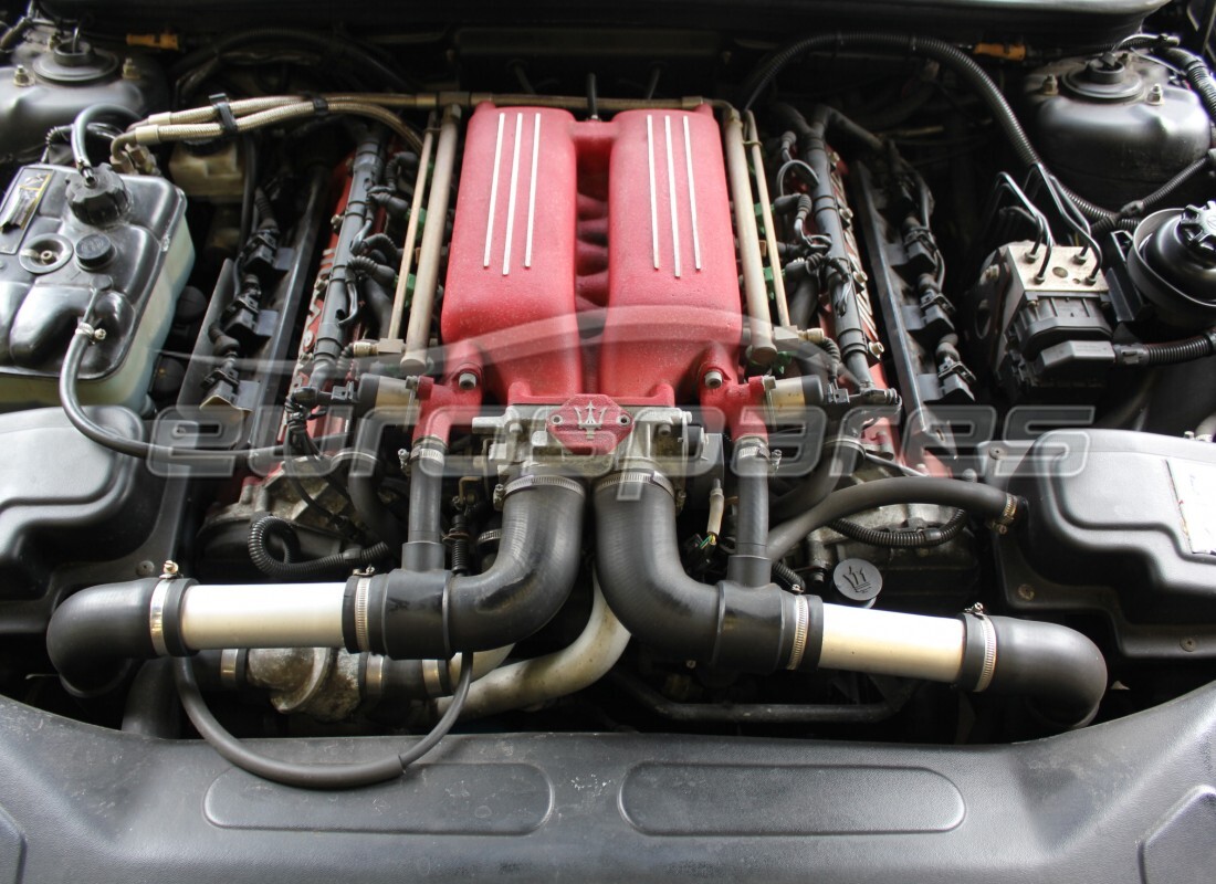 maserati qtp v8 evoluzione with 50,263 miles, being prepared for dismantling #5