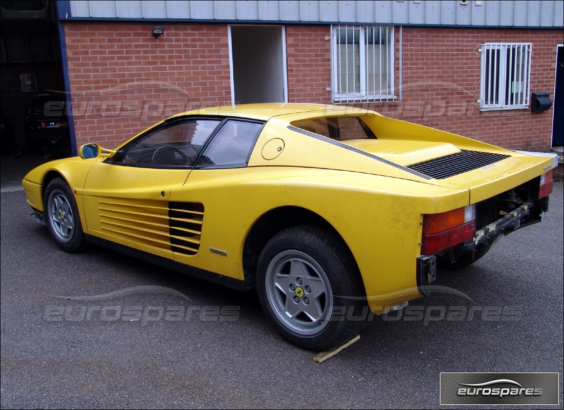 ferrari testarossa (1990) with 18,000 kilometers, being prepared for dismantling #2