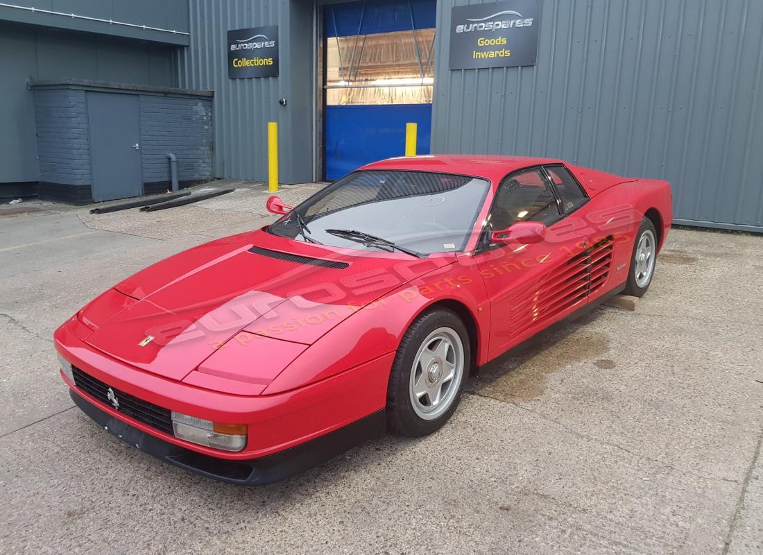 ferrari testarossa (1987) with 33,436 kilometers, being prepared for dismantling #1