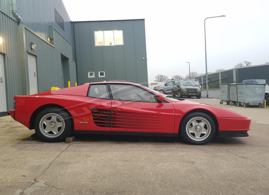 ferrari testarossa (1987) with 33,436 kilometers, being prepared for dismantling #6