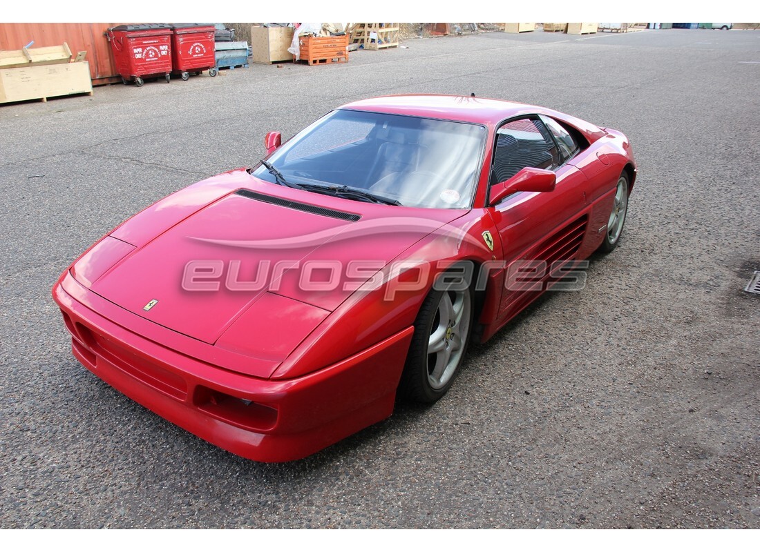 ferrari 348 (2.7 motronic) being prepared for dismantling at eurospares