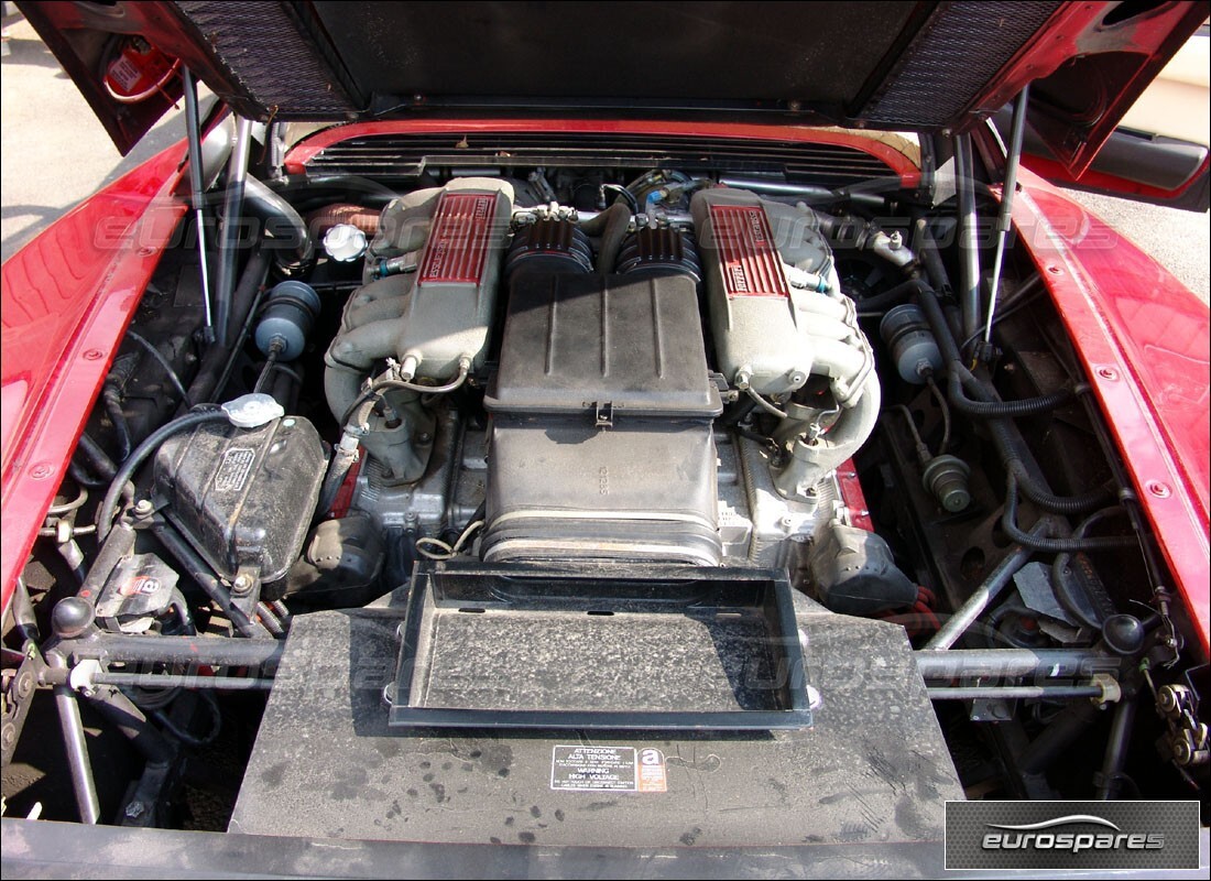 ferrari testarossa (1990) with 33,992 miles, being prepared for dismantling #8