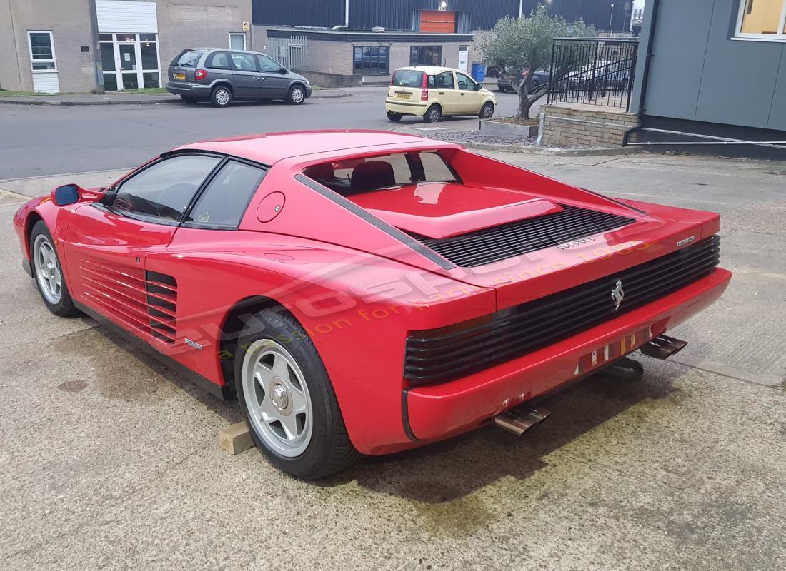 ferrari testarossa (1987) with 33,436 kilometers, being prepared for dismantling #3